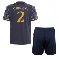 Billiga Real Madrid Daniel Carvajal #2 Barnkläder Borta fotbollskläder till baby 2023-24 Kortärmad (+ Korta byxor)